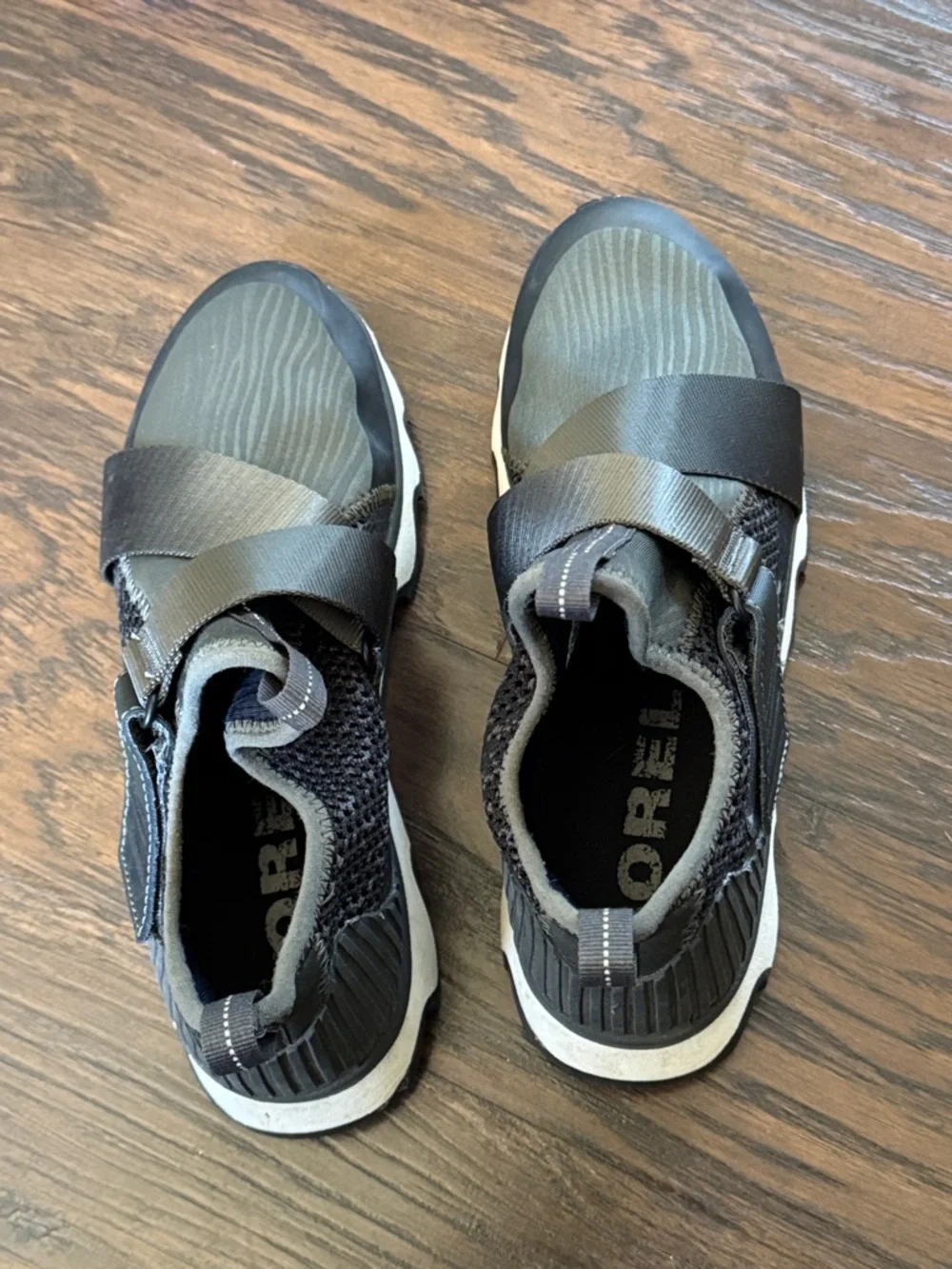 Sorel Women's Slip-On Knit Sneaker in Black and Gray - Picture 13 of 16